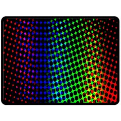 Digitally Created Halftone Dots Abstract Background Design Double Sided Fleece Blanket (large)  by Nexatart