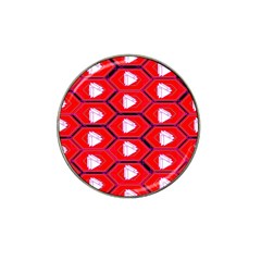 Red Bee Hive Background Hat Clip Ball Marker by Nexatart