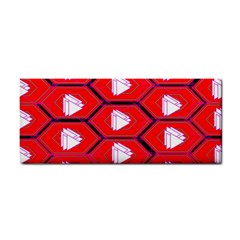 Red Bee Hive Background Cosmetic Storage Cases by Nexatart