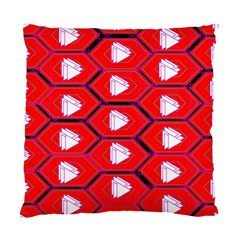 Red Bee Hive Background Standard Cushion Case (two Sides) by Nexatart