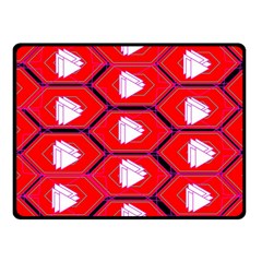 Red Bee Hive Background Fleece Blanket (small)