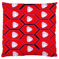 Red Bee Hive Background Large Cushion Case (one Side) by Nexatart