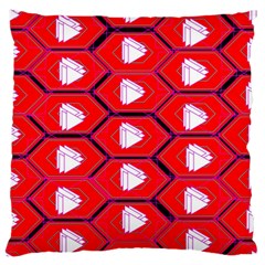 Red Bee Hive Background Large Flano Cushion Case (two Sides) by Nexatart