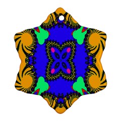 Digital Kaleidoscope Ornament (snowflake) by Nexatart