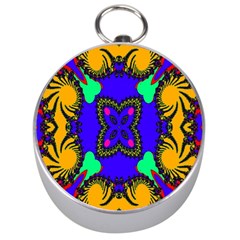 Digital Kaleidoscope Silver Compasses