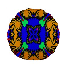 Digital Kaleidoscope Standard 15  Premium Flano Round Cushions