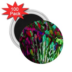 Bright Tropical Background Abstract Background That Has The Shape And Colors Of The Tropics 2 25  Magnets (100 Pack) 