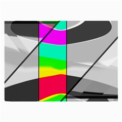 Colors Fadeout Paintwork Abstract Large Glasses Cloth (2-side) by Nexatart