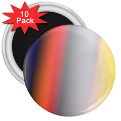 Digitally Created Abstract Colour Blur Background 3  Magnets (10 Pack) 