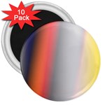 Digitally Created Abstract Colour Blur Background 3  Magnets (10 pack)  Front