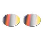 Digitally Created Abstract Colour Blur Background Cufflinks (Oval) Front(Pair)