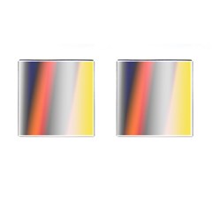 Digitally Created Abstract Colour Blur Background Cufflinks (square) by Nexatart