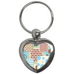 Part Background Image Key Chains (Heart)  Front