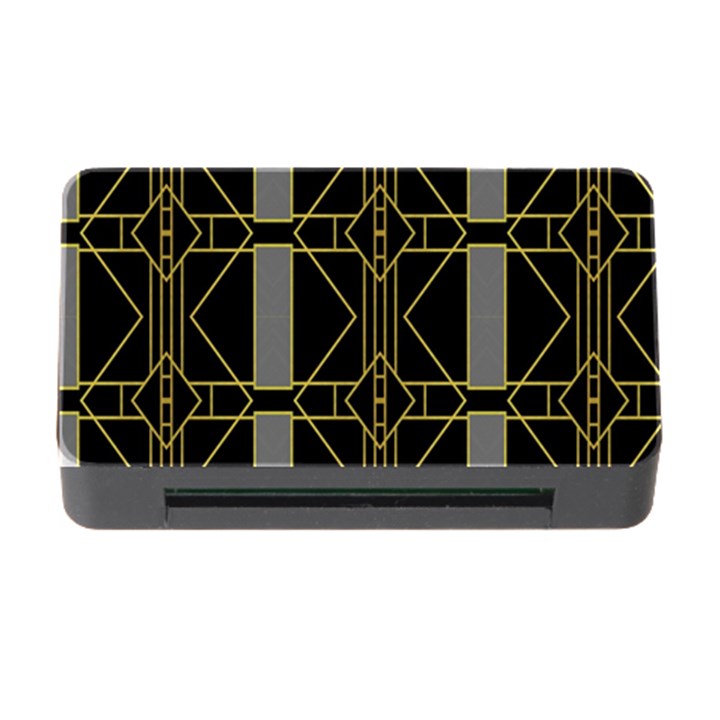 Simple Art Deco Style Art Pattern Memory Card Reader with CF