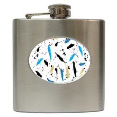 Abstract Image Image Of Multiple Colors Hip Flask (6 Oz) by Nexatart