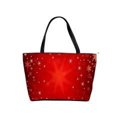 Red Holiday Background Red Abstract With Star Shoulder Handbags by Nexatart