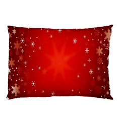 Red Holiday Background Red Abstract With Star Pillow Case (two Sides) by Nexatart
