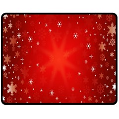 Red Holiday Background Red Abstract With Star Double Sided Fleece Blanket (medium) 