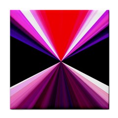 Red And Purple Triangles Abstract Pattern Background Face Towel by Nexatart