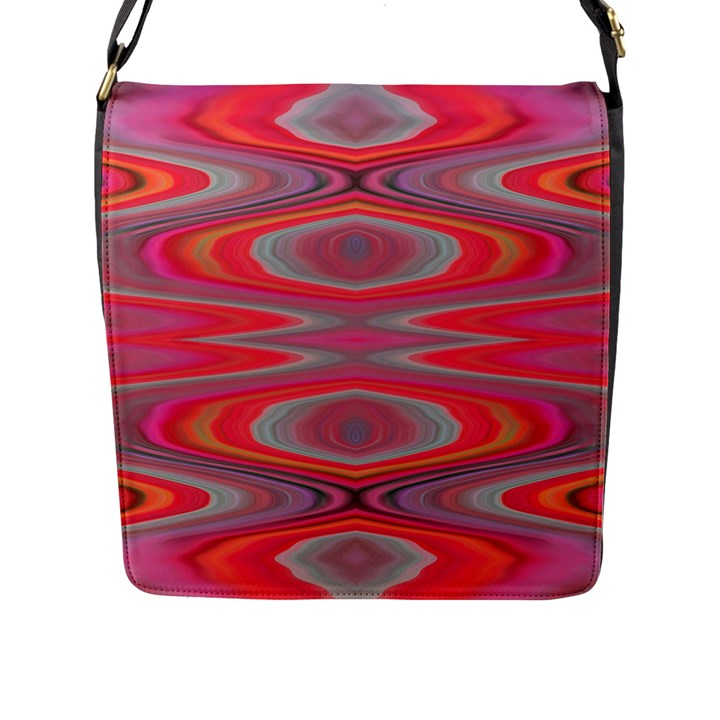 Hard Boiled Candy Abstract Flap Messenger Bag (L) 