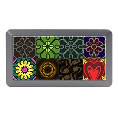 Digitally Created Abstract Patchwork Collage Pattern Memory Card Reader (mini) by Nexatart