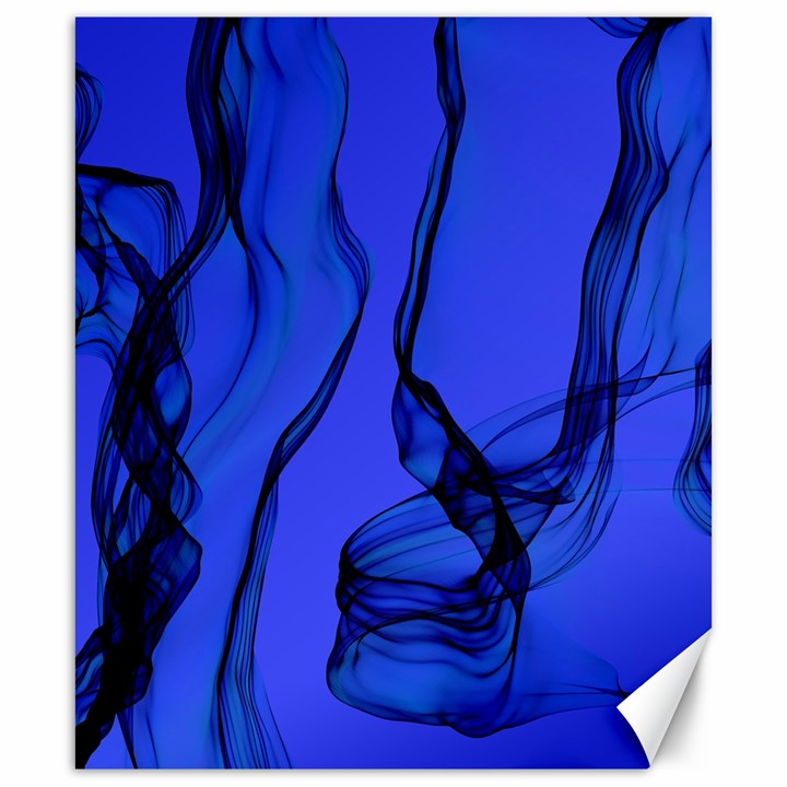 Blue Velvet Ribbon Background Canvas 20  x 24  