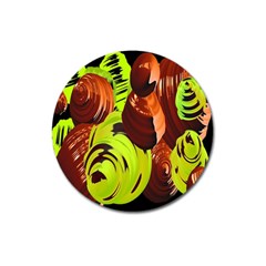 Neutral Abstract Picture Sweet Shit Confectioner Magnet 3  (round) by Nexatart