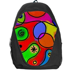 Digitally Painted Patchwork Shapes With Bold Colours Backpack Bag by Nexatart