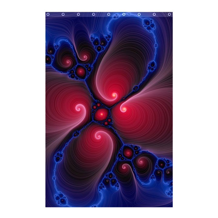 Color Fractal Pattern Shower Curtain 48  x 72  (Small) 