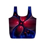 Color Fractal Pattern Full Print Recycle Bags (S)  Front