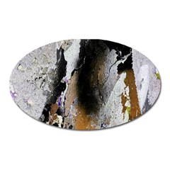 Abstract Graffiti Background Oval Magnet by Nexatart