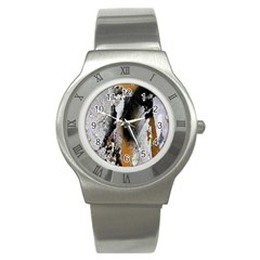 Abstract Graffiti Background Stainless Steel Watch by Nexatart