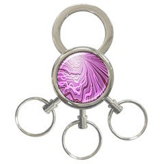 Light Pattern Abstract Background Wallpaper 3-Ring Key Chains