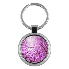 Light Pattern Abstract Background Wallpaper Key Chains (Round) 