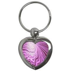 Light Pattern Abstract Background Wallpaper Key Chains (Heart) 