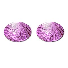 Light Pattern Abstract Background Wallpaper Cufflinks (Oval)