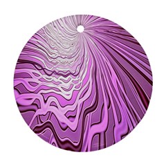 Light Pattern Abstract Background Wallpaper Round Ornament (Two Sides)