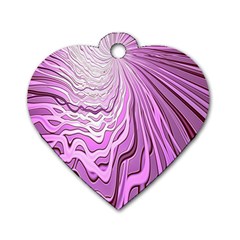 Light Pattern Abstract Background Wallpaper Dog Tag Heart (Two Sides)