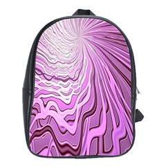 Light Pattern Abstract Background Wallpaper School Bags(Large) 