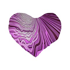 Light Pattern Abstract Background Wallpaper Standard 16  Premium Heart Shape Cushions