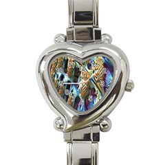 Background, Wallpaper, Texture Heart Italian Charm Watch by Nexatart