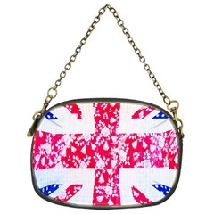 British Flag Abstract British Union Jack Flag In Abstract Design With Flowers Chain Purses (one Side)  by Nexatart