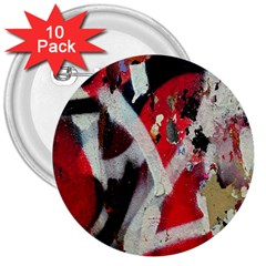 Abstract Graffiti Background Wallpaper Of Close Up Of Peeling 3  Buttons (10 Pack)  by Nexatart