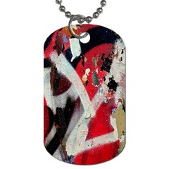 Abstract Graffiti Background Wallpaper Of Close Up Of Peeling Dog Tag (two Sides)