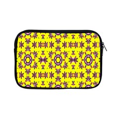 Yellow Seamless Wallpaper Digital Computer Graphic Apple Ipad Mini Zipper Cases by Nexatart