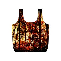 Forest Trees Abstract Full Print Recycle Bags (s)  by Nexatart