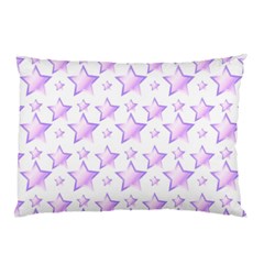 Pink And Lilac Stars Pillow Case (two Sides) by cheekywitch