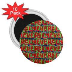 Typographic Graffiti Pattern 2 25  Magnets (10 Pack)  by dflcprints