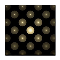 Gray Balls On Black Background Tile Coasters by Nexatart