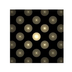 Gray Balls On Black Background Small Satin Scarf (square) by Nexatart